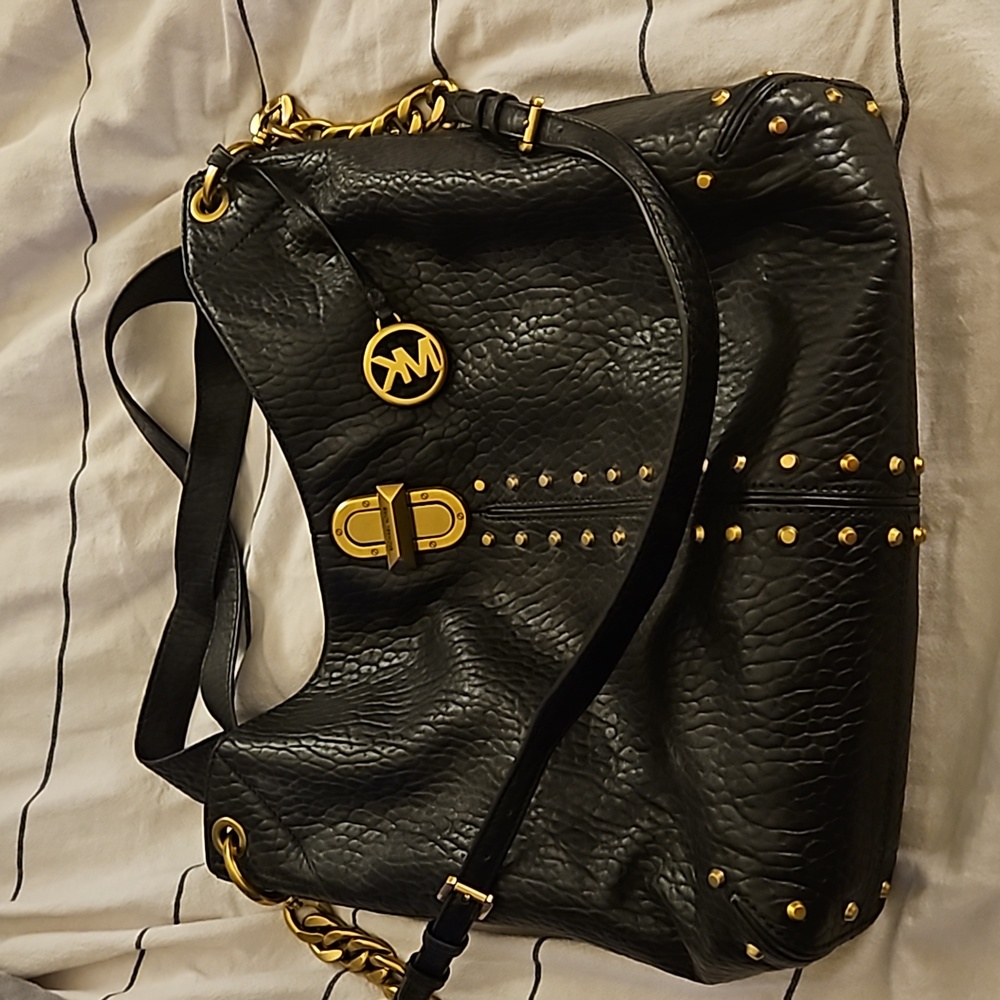 Michael Kors leather hobo bag.